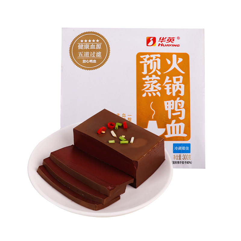Huaying Hot Pot Duck blood 300 gram/boxin the Aquatic meat/Fresh fruits and vegetables/Cooked , Raw meat/Meat , Duck class , Other  category - from Buy2taobao.com to provide professional Taobao agent buy service