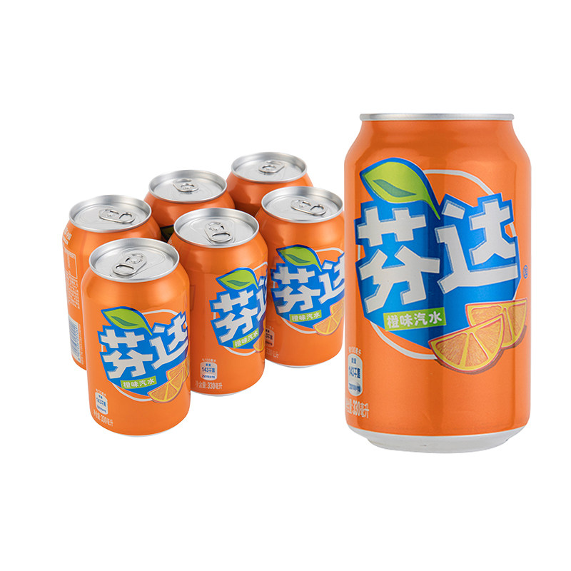 芬达橙 330毫升*6罐/组