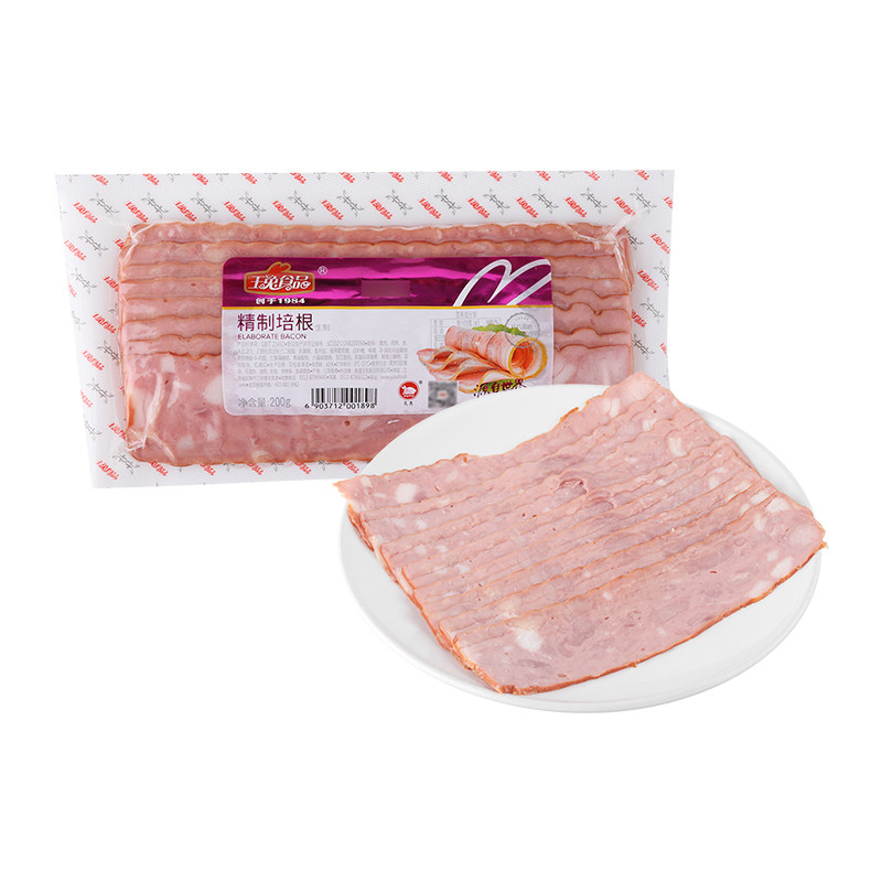 玉兔精制培根 200g/袋|ruв категории зерно риса/север и Юг сухих грузов/приправы, север и Юг сухих грузов/мясо сухих грузов, копчёное мясо/колбаса/ветчина изделия, бекон - от Buy2taobao.com для оказания профессиональной услуги покупки агента Taobao