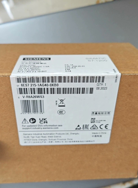 6ES7215-1AG40-0XB0西门子S7-1200CPU 1215C 6ES7 215-1AG4O-OXBO