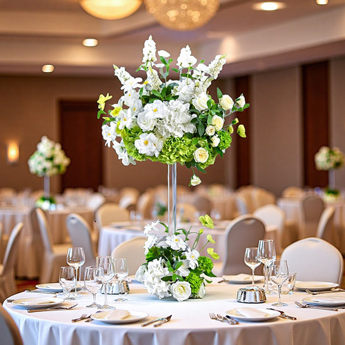 亚克力水晶柱桌花摆件