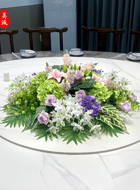 80cm酒店餐厅餐桌中间装饰摆花