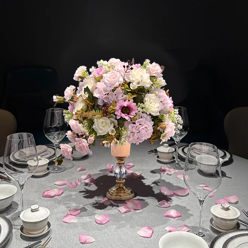 欧式轻奢餐桌花仿真花假花