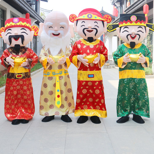 福禄寿喜招财吉祥物活动卡通人偶