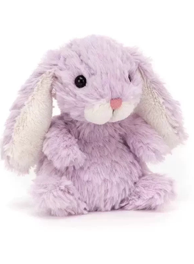 英国jellycat甜美小兔玩偶yummy兔毛绒紫色小兔玩具安抚公仔生日