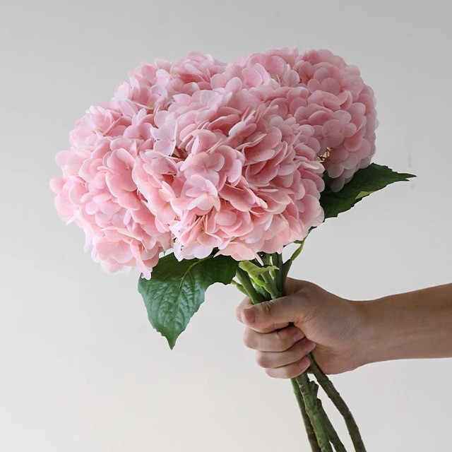 家居绣球花绢花逼真高级摆件