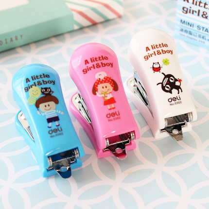 包邮 得力迷你型订书器 得力订书机0302 12#订书机