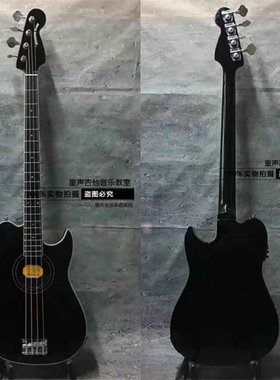 黄家驹同款beyond演唱会Santa Rosa黑色电箱薄体实木贝斯低音吉他