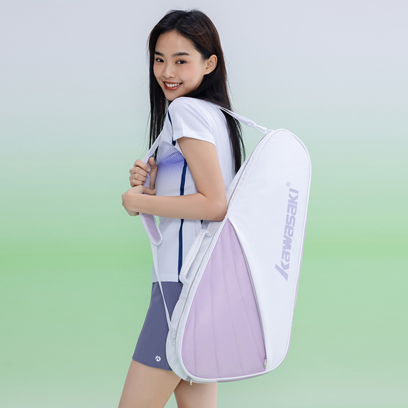川崎花颜羽毛球包男女款大容量含独立鞋仓单肩手提网球拍包