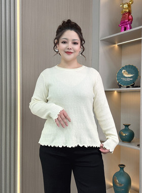 大码女装秋冬内搭针织打底衫毛衣