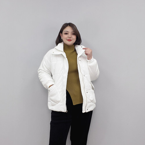 大码胖mm冬装新款宽松休闲棉服