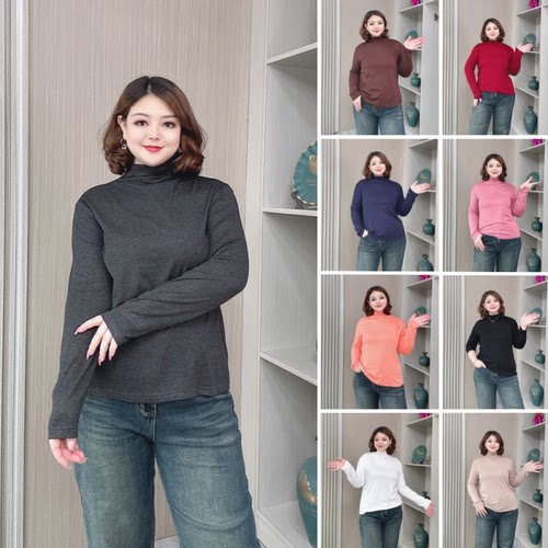 2024秋季大码长袖打底衫百搭上衣