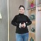 T恤打底衫 微胖mm秋冬高端大码 半高领女士德绒保暖上衣巨好看长袖