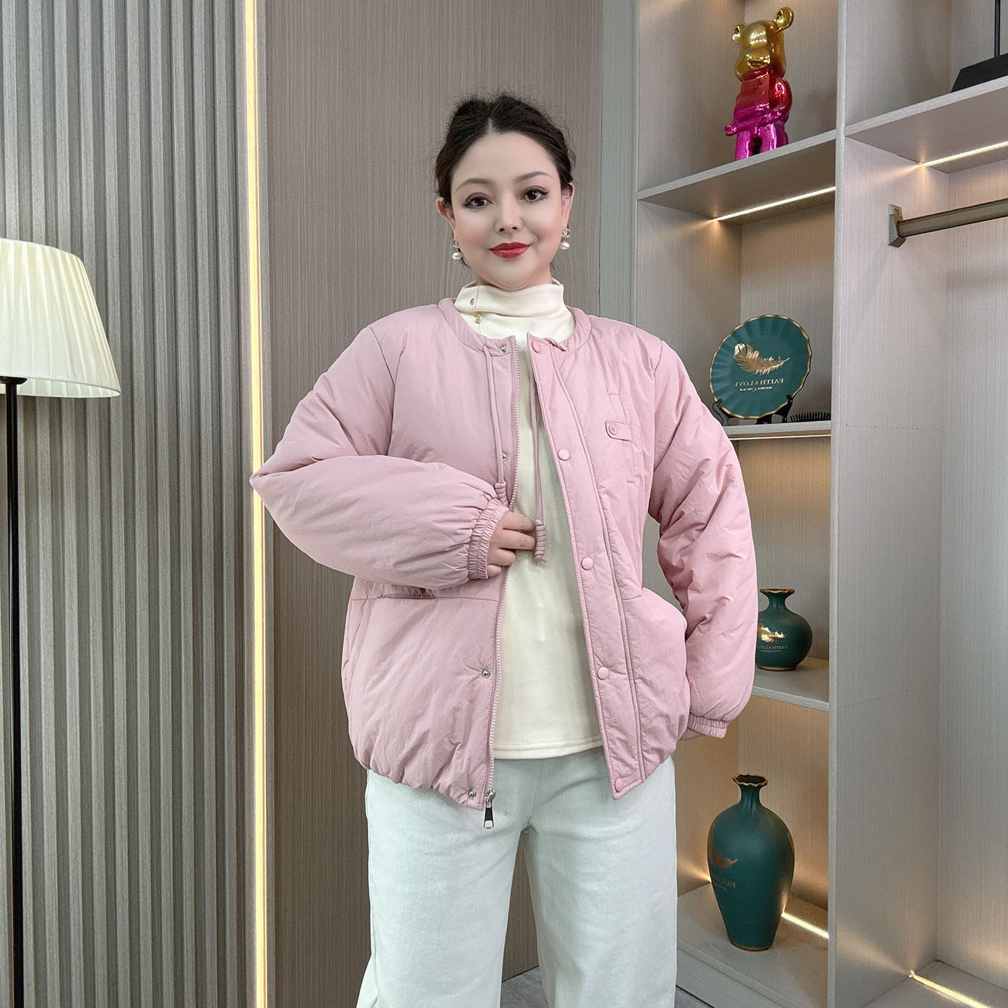 大码胖妹mm别致设计感棉衣女秋冬季新款显瘦保暖棉服200斤小棉袄,女装/女士精品,大码棉服,淘宝优惠券,粉丝福利购,淘宝优惠卷