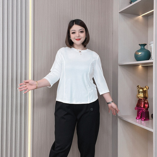 2025年早秋新款七分袖打底衫T恤