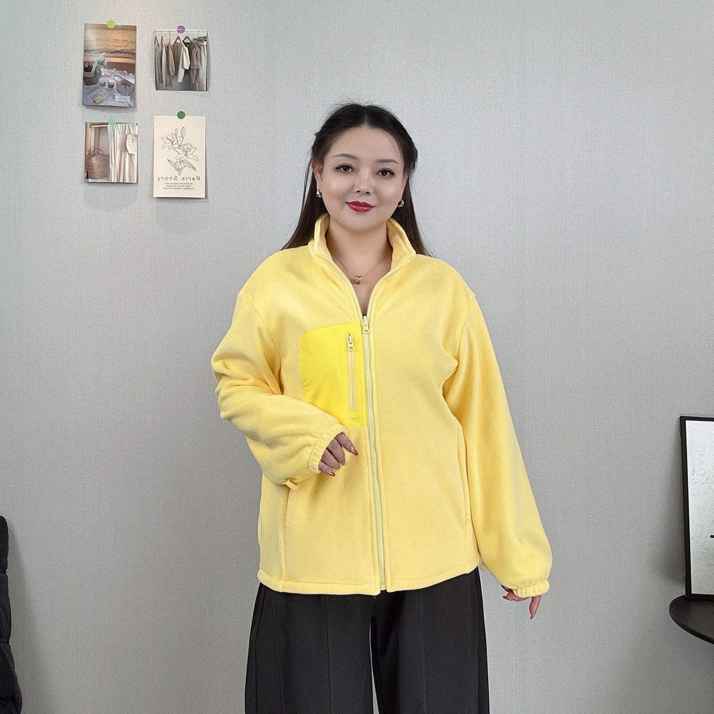 秋冬装加厚保暖立领上衣外套女开衫大码宽松显瘦时尚百搭休闲卫衣