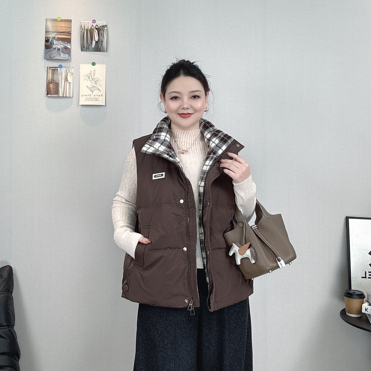 2026冬装无袖羽绒服马甲女大码宽松显瘦休闲时尚外穿立领保暖外套
