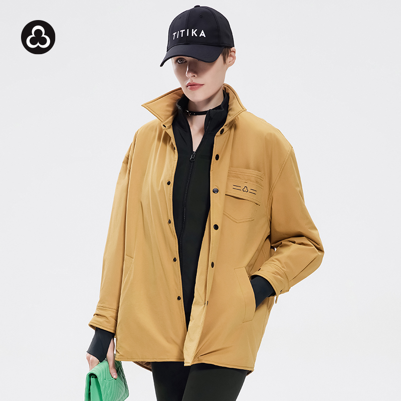 titika秋冬新款衬衫轻保暖防泼水