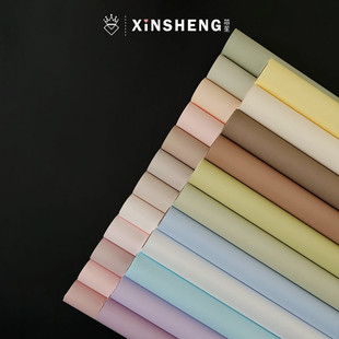 材料 欧雅纸鲜花束防水手工diy花艺资材花店包装 芯苼物语 纯色卷装