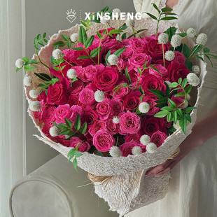 材料 纸花店花艺包装 芯苼物语 手工木绡纸复古肌理花店鲜花束包装