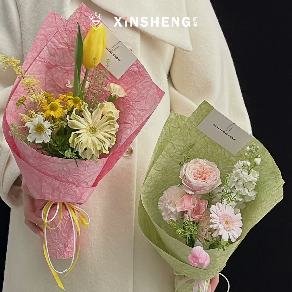 芯苼资材冰裂纹系列包花纸资材