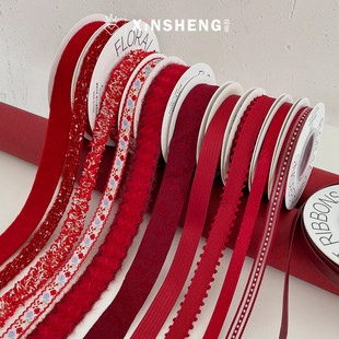 礼物包装 摩多红·重工丝带 芯苼物语 高档丝带资材 2026马年