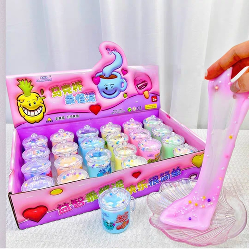 马克杯起泡胶 造型新颖好拉伸水晶泥 史莱姆不粘手儿童玩具粘土