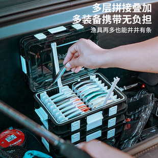 奥奇峰路亚假饵盒双用收纳盒装米诺铁板VIB配件盒之字狗JIG配件盒