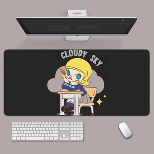 卡通动漫可爱公仔超大号防滑贴鼠标垫桌垫键盘垫