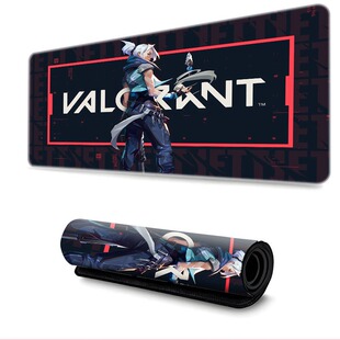 无畏契约鼠标垫超大号动漫加厚耐脏准枪游戏fps男电竞电脑键盘垫