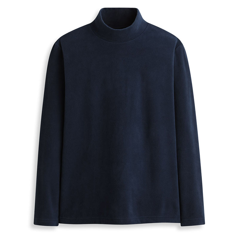 秋冬加厚保暖半高领抓绒衣打底衫