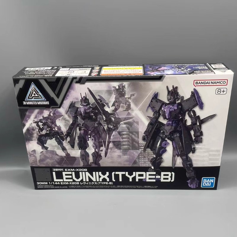 万代30MM 1/144 EXM-X20A 雷维尼克斯 型号B 黑色 拼装模型69184