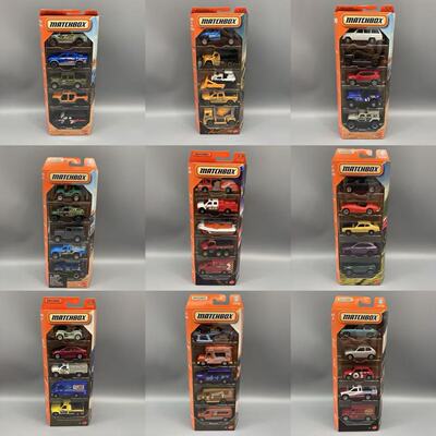 matchbox/火柴盒 小汽车模型工程 皮卡 越野车车5辆装玩具车C1817