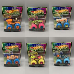 HOTWHEELS风火轮狂野大脚车夜光系列JFX08怪物卡车儿童玩具虎鲸鲨