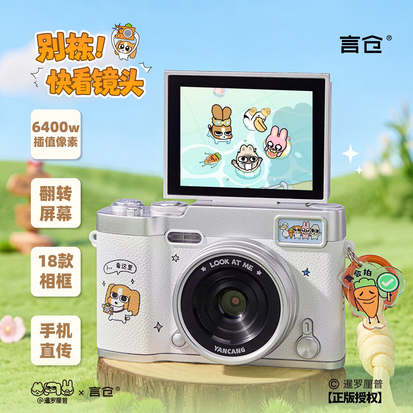 暹罗厘普CCD翻转屏相机数码相机图片