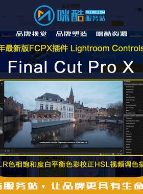 FCPX插件-仿LR色相饱和度白平衡色彩校正HSL视频调色插件M2M3 Mac