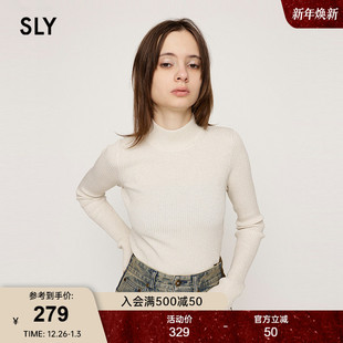 2024冬季 030HAR70 新品 打底针织衫 4881 简约通勤风半高领修身 SLY