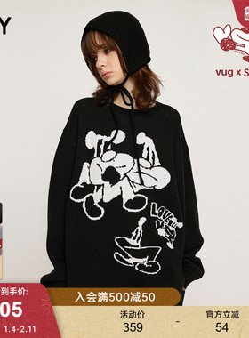 SLY x vug联名 春季趣味vug图案针织衫毛衣030HAR01-5561