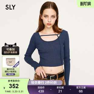 韩系温柔风修身 新品 圆领长袖 针织衫 2131 SLY 女030IAR80 春季
