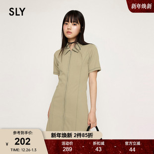 fit拉链连衣裙女030HSR83 气质通勤风clean 0151 春季 SLY