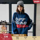 女030HAA70 SLY 1521 美式 街头复古拉链宽松针织开衫 冬季 新品