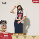 夏季 新品 未来感印花休闲风中性纯棉短袖 SLY T恤030HSA90 0361