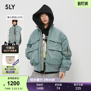 风可拆卸宽松飞行员夹克棉服030IAY30 SLY 工装 新品 4461 春季