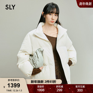 立领加厚羽绒服外套女030IAZ30 SLY 渐变90短款 新品 4651 2025冬季
