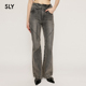 030HAR11 SLY 复古解构交叉系带微喇牛仔裤 美式 5711 春季