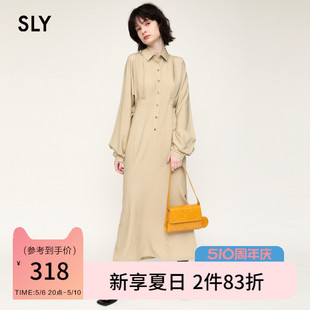 裙纯色连衣裙女C30GAR33 优雅气质垂感衬衫 1890 SLY