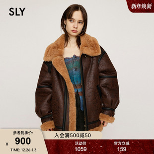 SLY新品 1411 机车风大翻领夹克外套030HAY30
