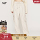 春季 工装 风多口袋粗花呢抽绳腰休闲裤 SLY 030HSZ31 0340