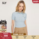 女030ISR70 sly 2051 MIU系学院风修身 绞花POLO针织衫 夏季 新品