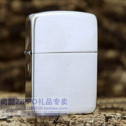 zippo煤油纯银拉丝复刻版打火机